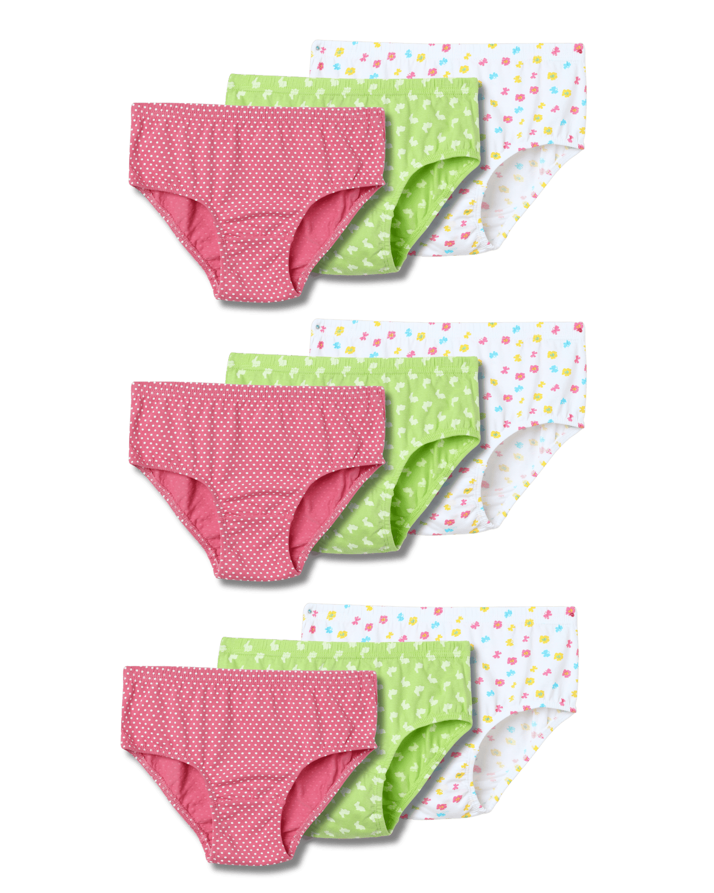 Girls Printed Inner Elastic Panty | COMBO 2