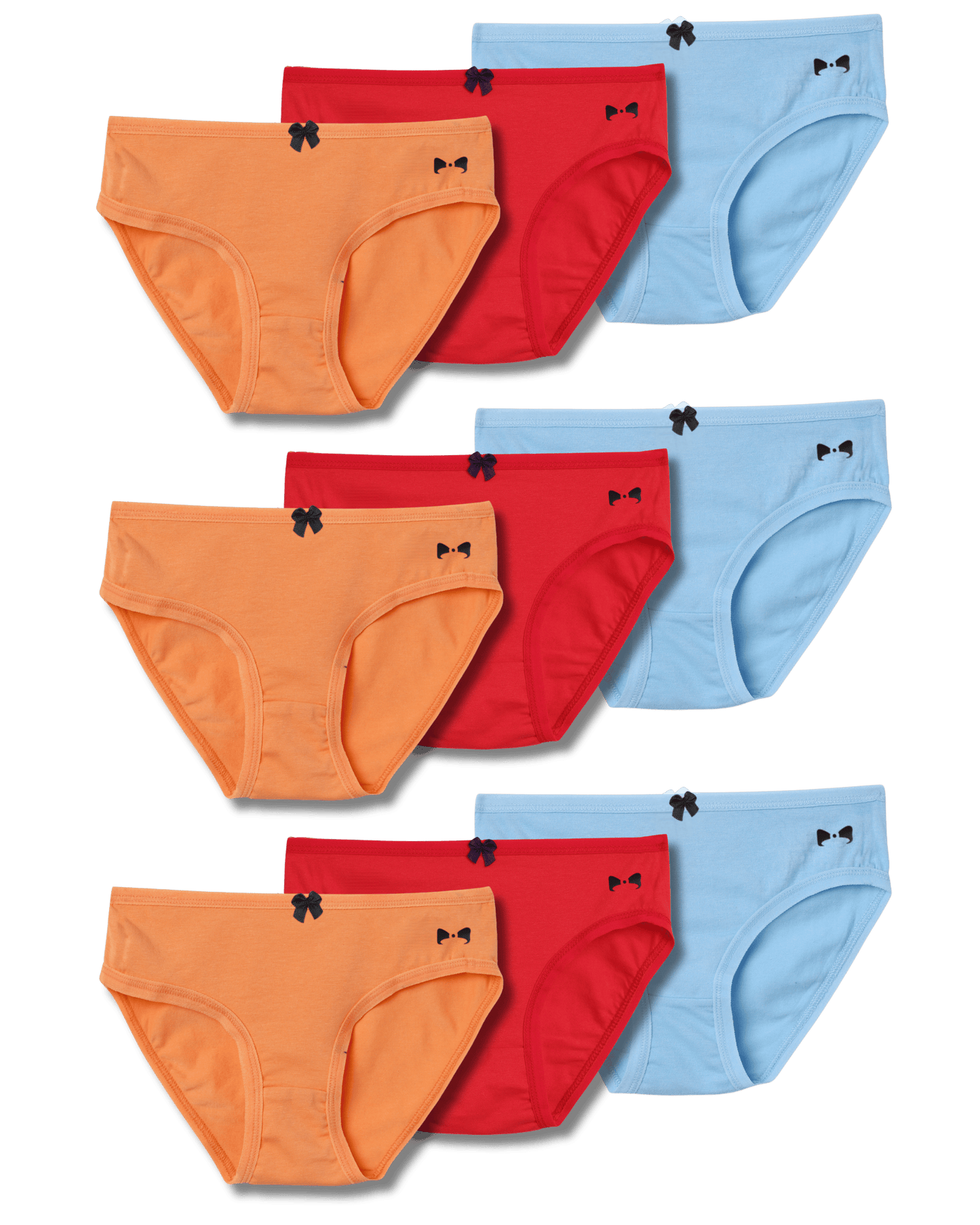 Girls Solid Colored Panties | COMBO 1