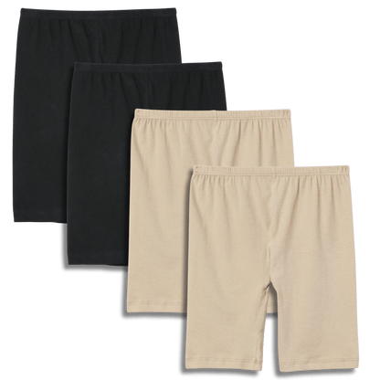 Inner Shorts | 2 Black/2 Semolina (Pack of 4)