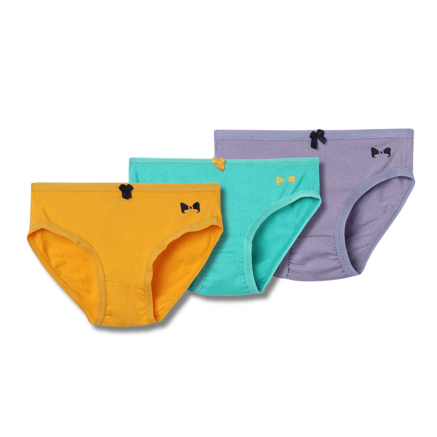 Girls Solid Colored Panties | COMBO 2