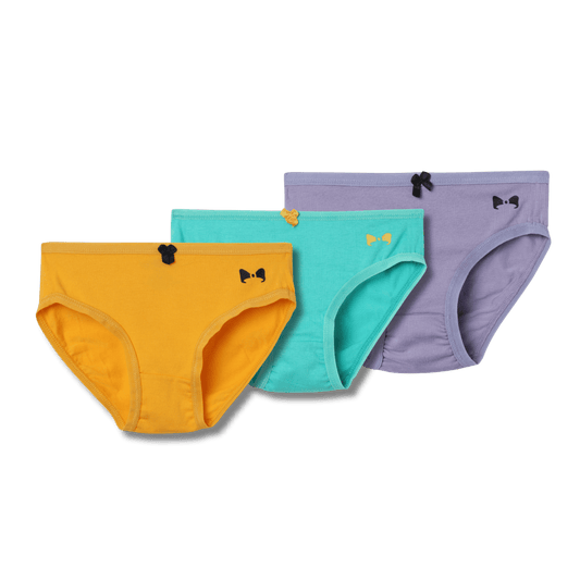 Girls Solid Colored Panties | COMBO 2