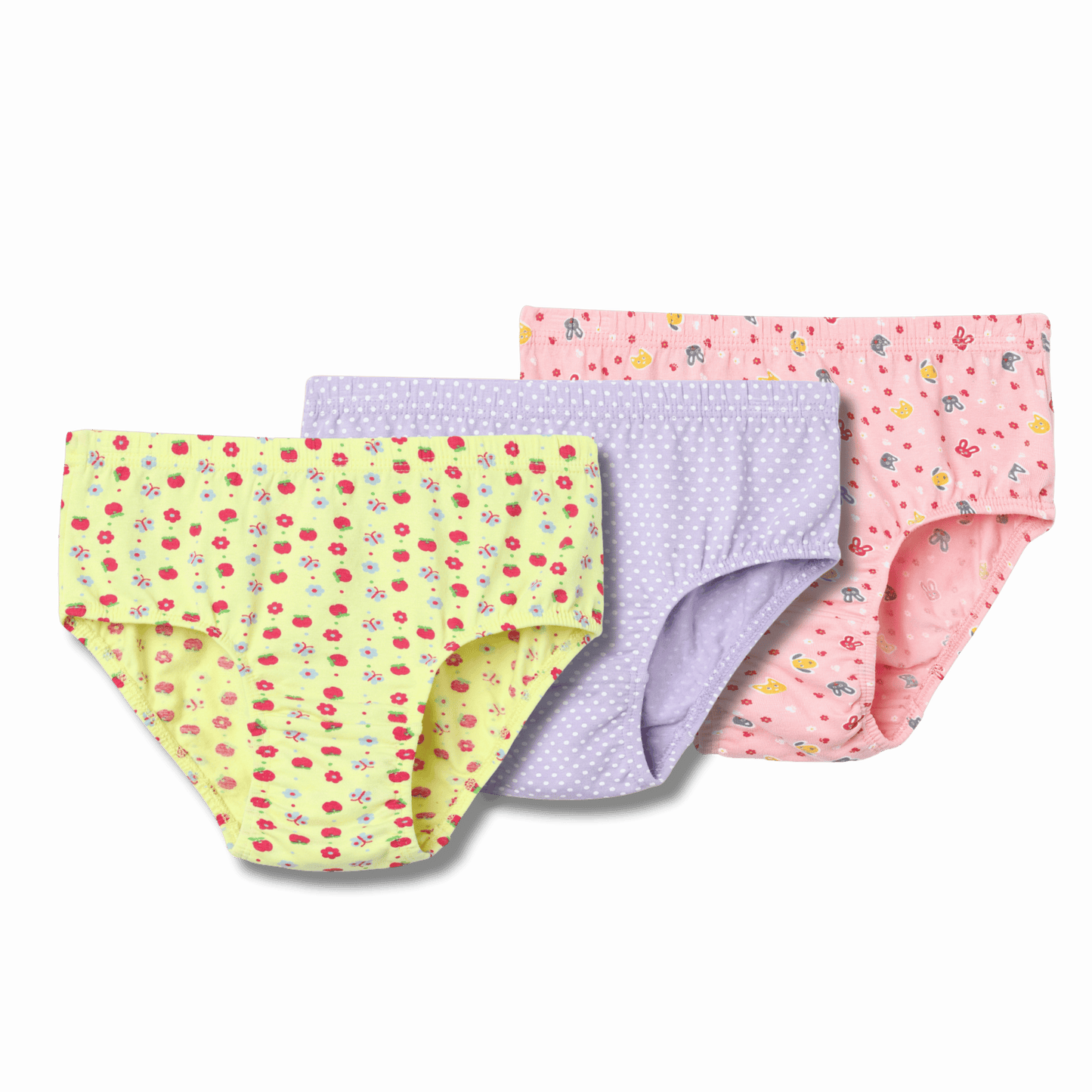 Girls Printed Inner Elastic Panty | COMBO 1