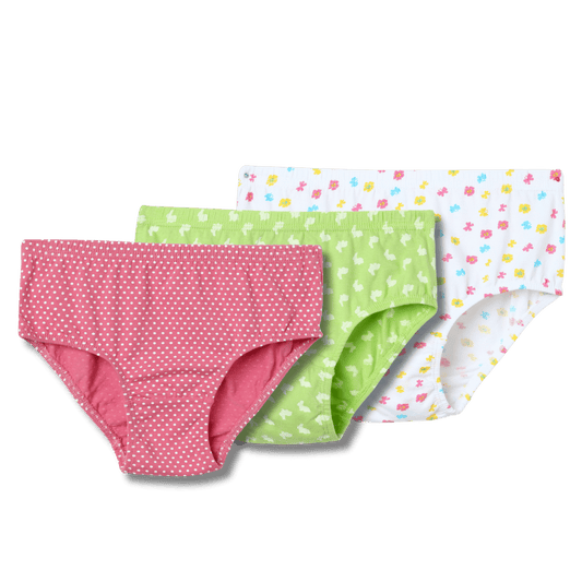 Girls Printed Inner Elastic Panty | COMBO 2